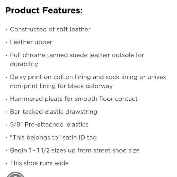 Capezio Full Sole Leather Daisy Shoe - 205T - Picture 9 of 10